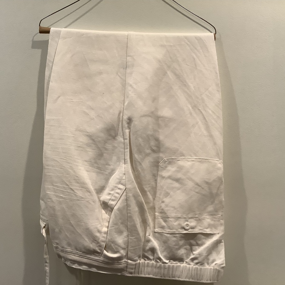 White Casual Pants